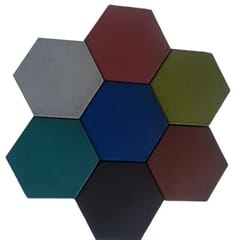 Afton Hexagon Rubber Tiles