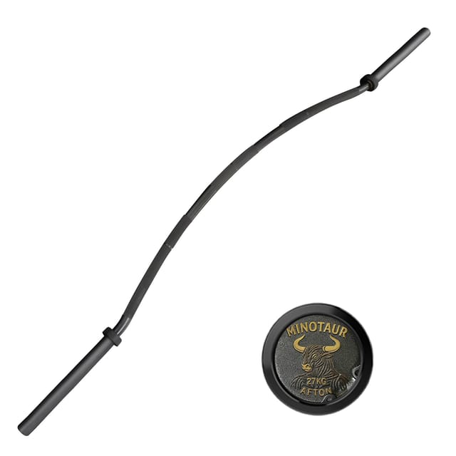 AFTON Minotaur – 27KG Cambered Squat Bar (Aggressive Knurl, 2388mm)