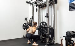 REP Wall-Mounted Ares™ 2.0 (93") – 4 Post Compact Configuration – Metallic Black – With Storage Wings & Full Accessory Package | Luxury Home Gym System India
