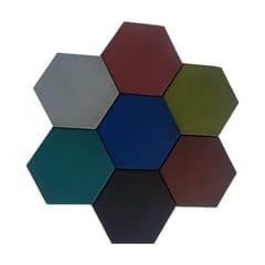 Afton Hexagon Rubber Tiles
