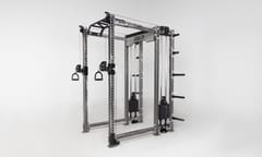 REP PR-5000 Dual Athena Half Rack – 80", Metallic Black